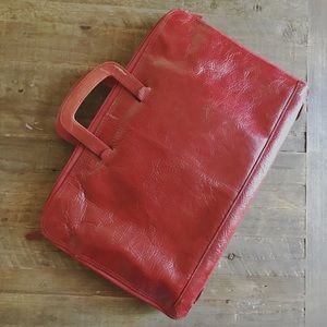 Awesome Vintage Red Leather Briefcase!